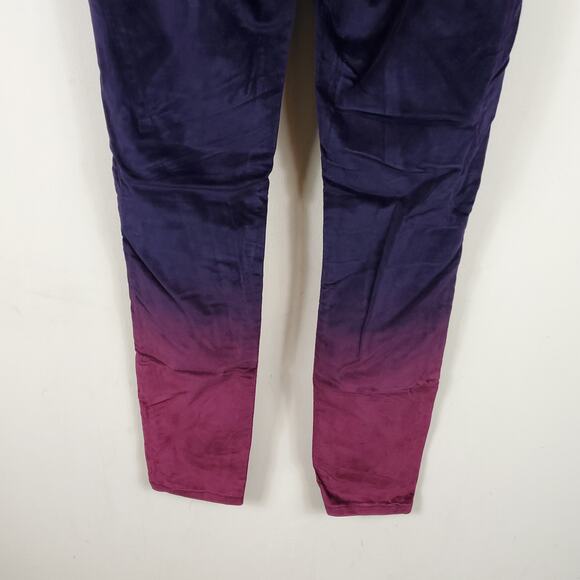 Hudson Nico Ankle Super Skinny Jeans In Degrade Burgundy Plum Size 26 - Picture 7 of 11